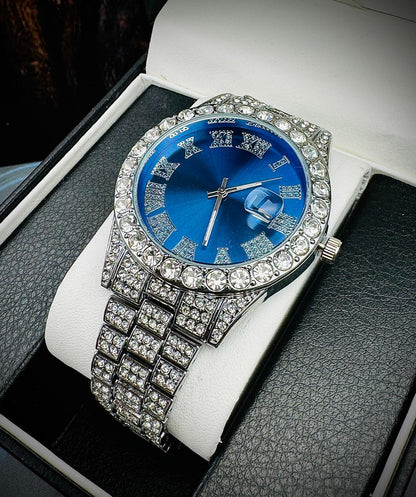 Royal Link™ RELOJ CUBANO ORO LAMINADO  18k  Y PLATA 925+ CAJA DE LUJO🔥