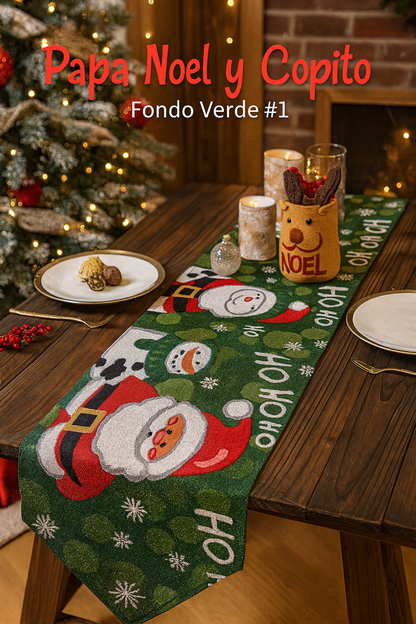 Luxe Runner™ Camino de Mesa Navideño que Transforma tu Mesa en el Corazón de la Navidad