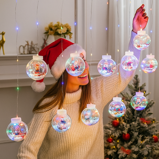 🎅 MagicBalls ™  Cortina Navideña de Ensueño