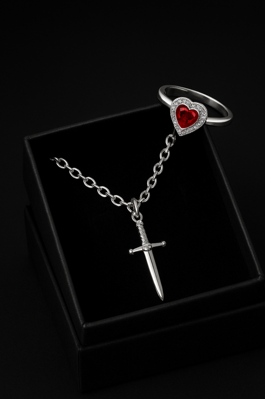Combo 2x1 en plata ley 925 Amor italiano pulsera y anillo 💏